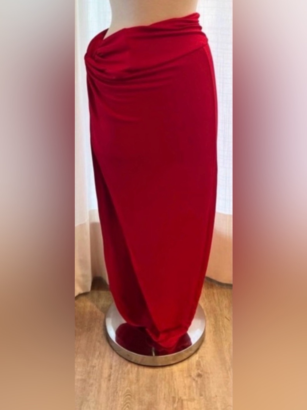 Red Maxi Skirt